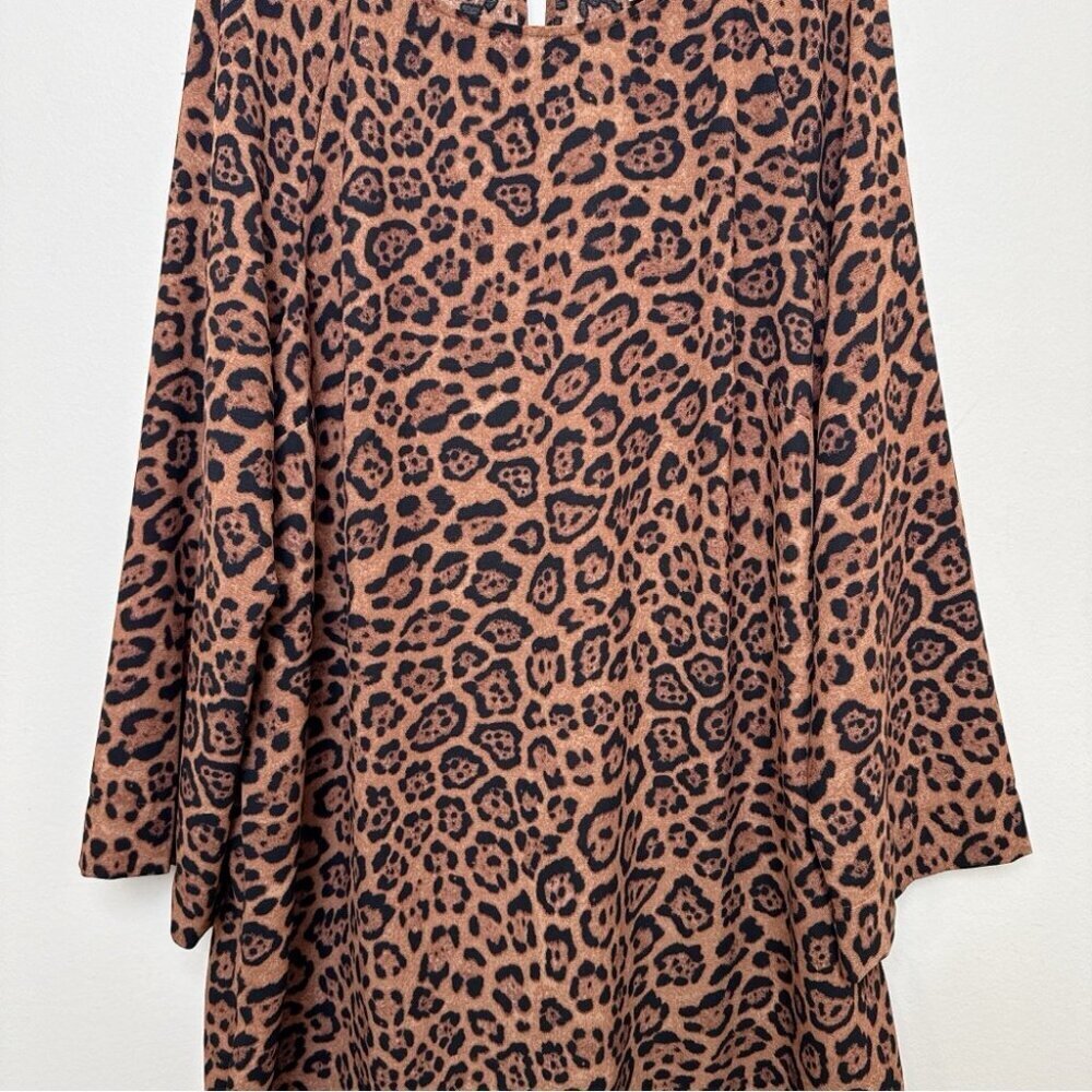 H&M Womens Xlagre Wide Sleeved Leopard Dress - Picture 5 of 11